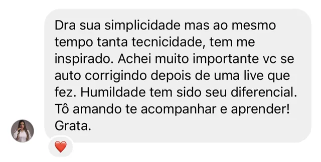 Print de mensagem recebida pela Anne, com o nome ocultado
