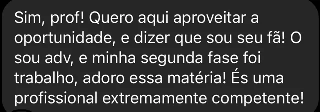 Print de mensagem recebida pela Anne, com o nome ocultado