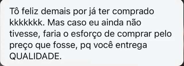 Print de mensagem recebida pela Anne, com o nome ocultado